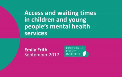 Access and waiting times in children and young people’s mental health services