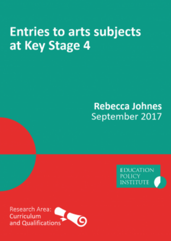 Report: Entries to arts subjects at Key Stage 4
