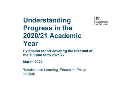 EPI research for the Department for Education on pupil learning loss (March 2022)