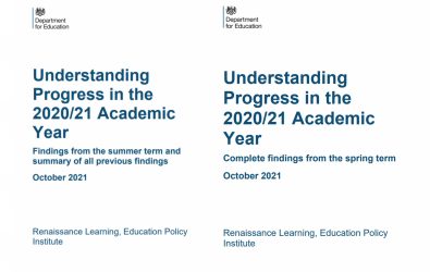 EPI research for the Department for Education on pupil learning loss