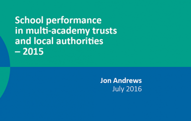 School performance in multi-academy trusts and local authorities