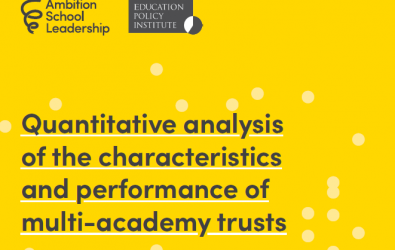 Quantitative analysis of the characteristics and performance of multi-academy trusts