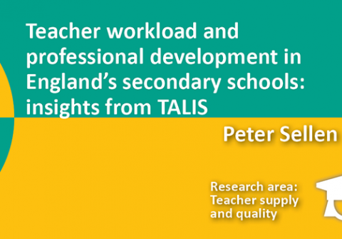 Teacher workload and professional development in England’s secondary schools: insights from TALIS