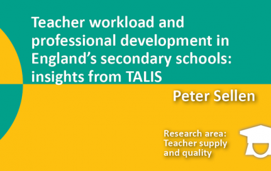 Teacher workload and professional development in England’s secondary schools: insights from TALIS